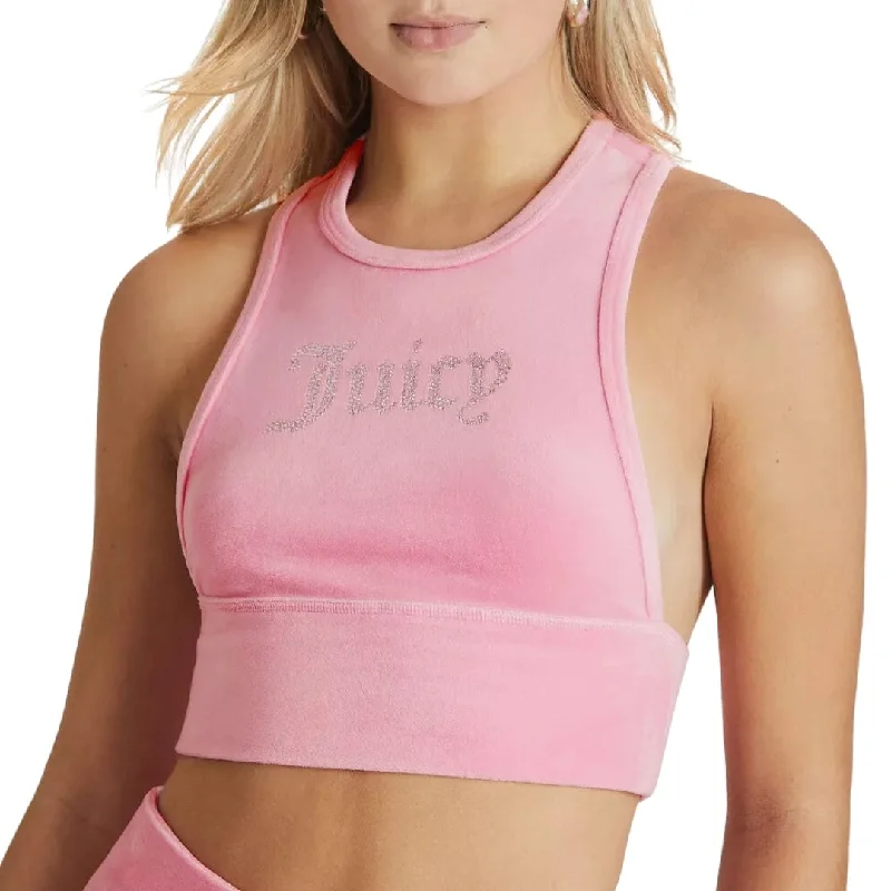 JUICY COUTURE - Cropped Velour Tank Top