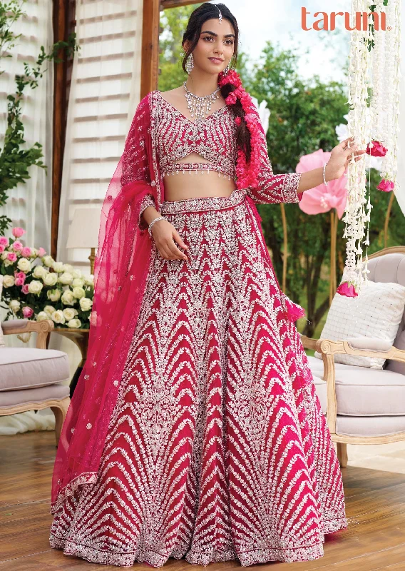 Rani Pink Net Lehenga Set