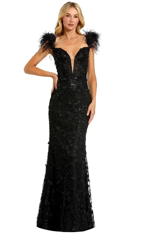 Mac Duggal 20889 - Feathered Corset Evening Gown