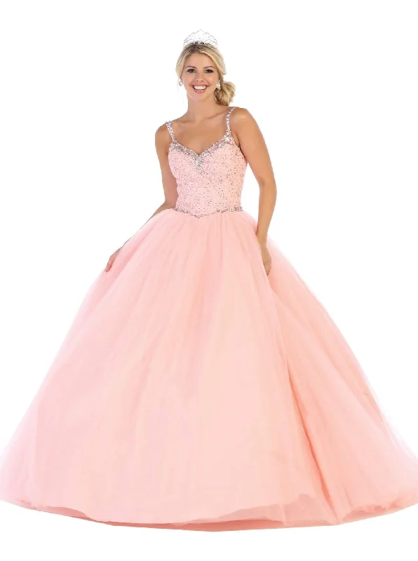 May Queen - LK106 Sleeveless Embellished Ballgown