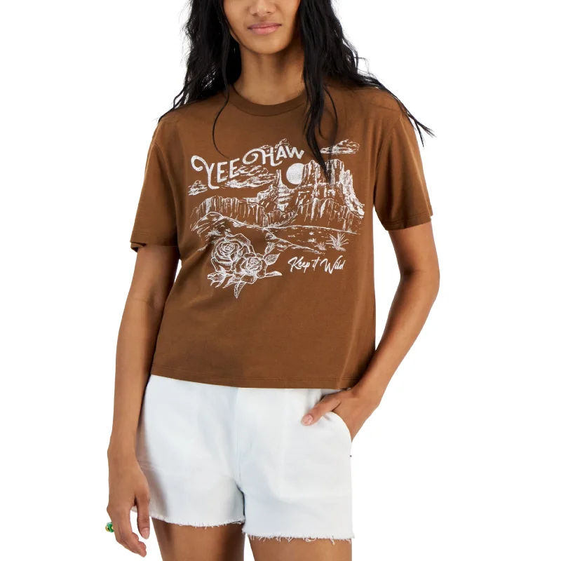 REBELLIOUS ONE - Yee Haw Desert Cropped T-Shirt