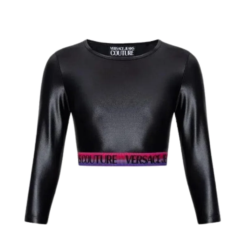 VERSACE - Cropped Top With Logo