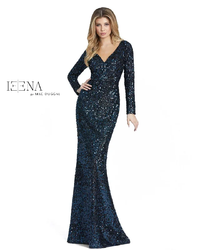 Mac Duggal 26445 Long Sleeve Sequins Formal Dress