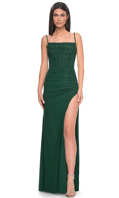 La Femme 32161 - Spaghetti Strap Corset Prom Dress