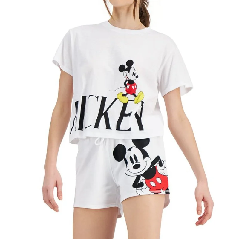 DISNEY - Cropped Mickey Mouse Graphic T-Shirt