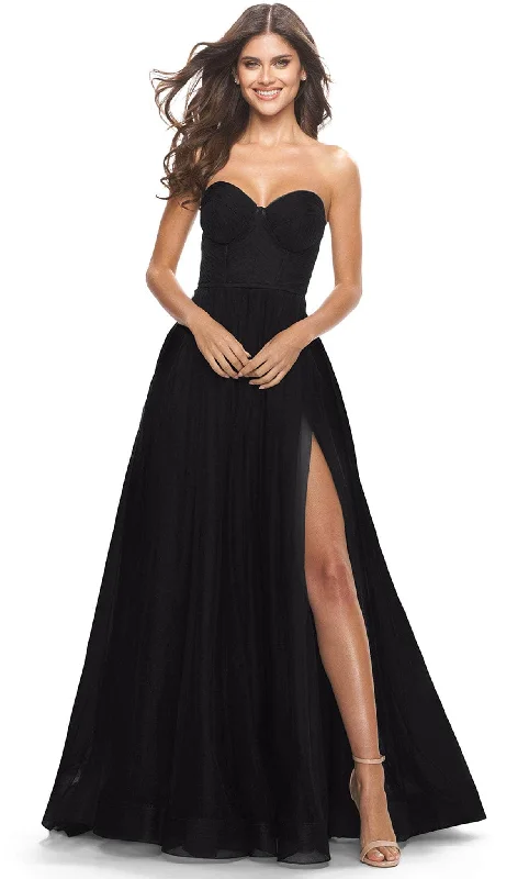 La Femme 31205SC - Strapless A-Line Prom Dress