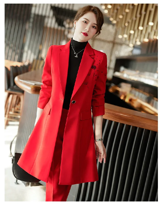 Two-piece Red Suit