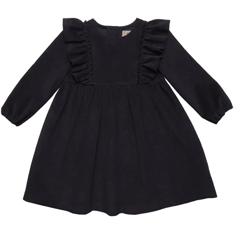 Huttelihut Dress LS Corderoy Sophia Navy