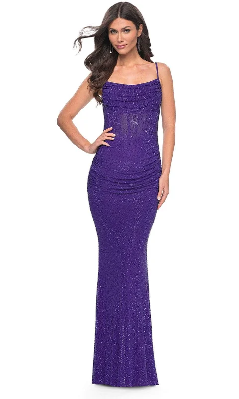 La Femme 31932 - Beaded Sheath Prom Dress