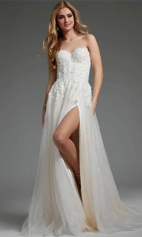 Jovani JB25730 - Embellished Sweetheart Bridal Gown