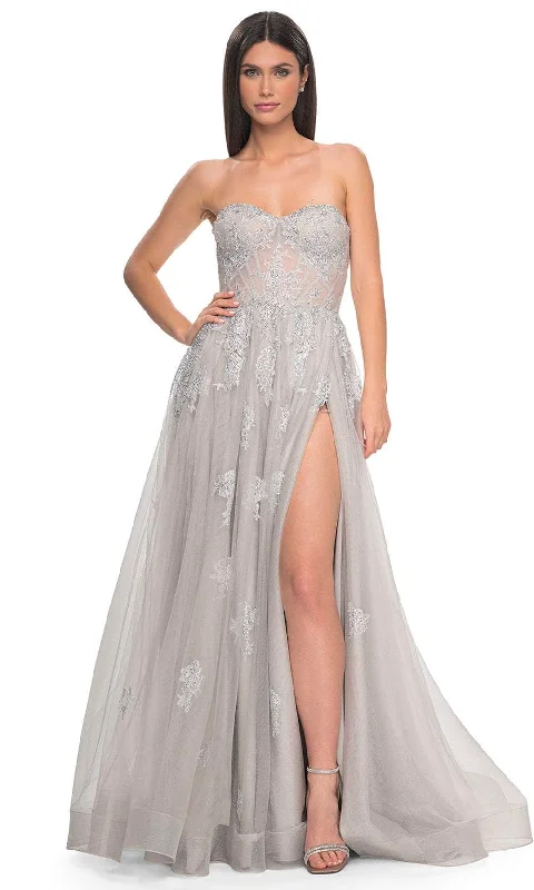 La Femme 32111 - Strapless Tulle Prom Dress