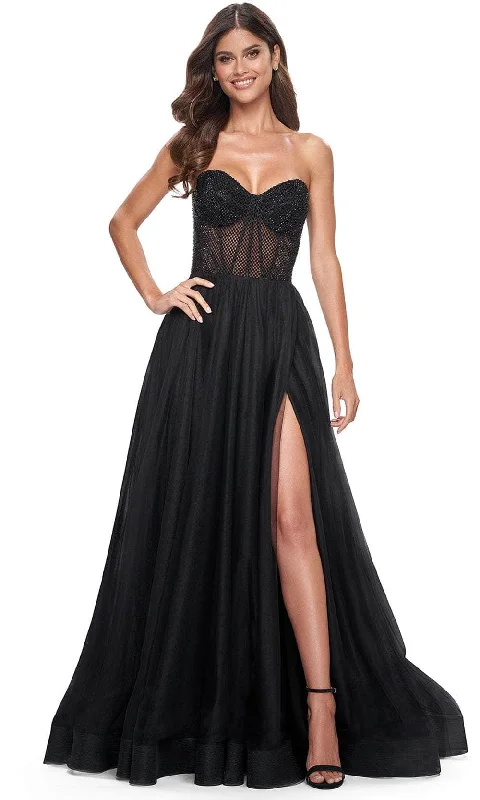 La Femme 32216 - Strapless A-Line Prom Dress