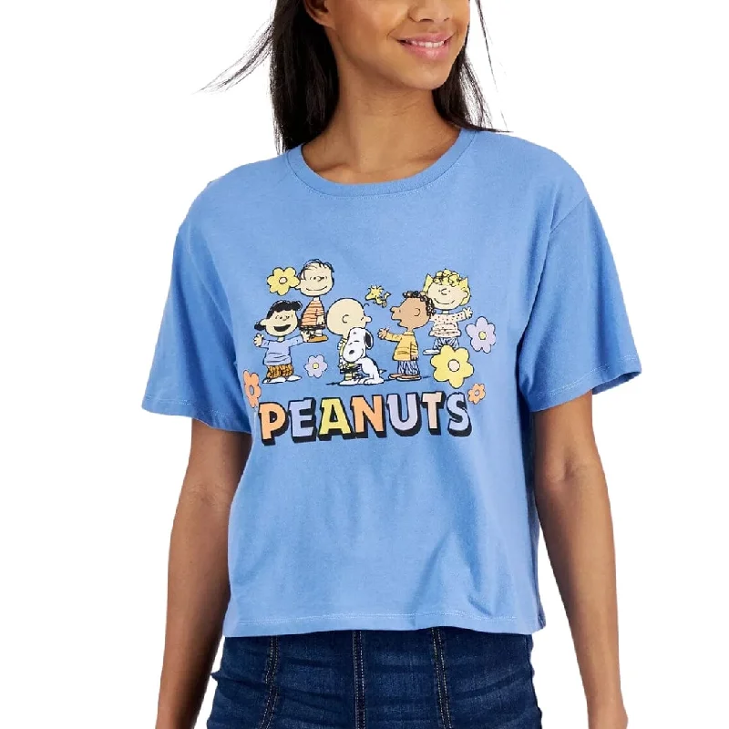 LOVE TRIBE - Cropped Peanuts-Graphic T-Shirt