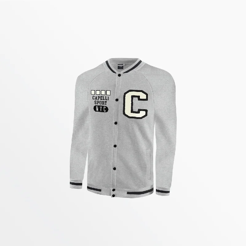 ADULT FLEECE COLLEGIATE BOMBER JACKET