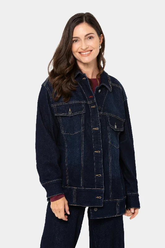 Authentic Denim Button Front Jacket