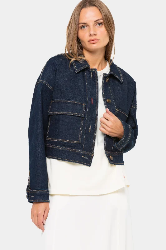 Authentic Denim Cropped Jacket