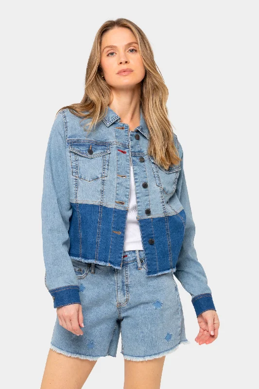 Two-Tone Denim Jacket