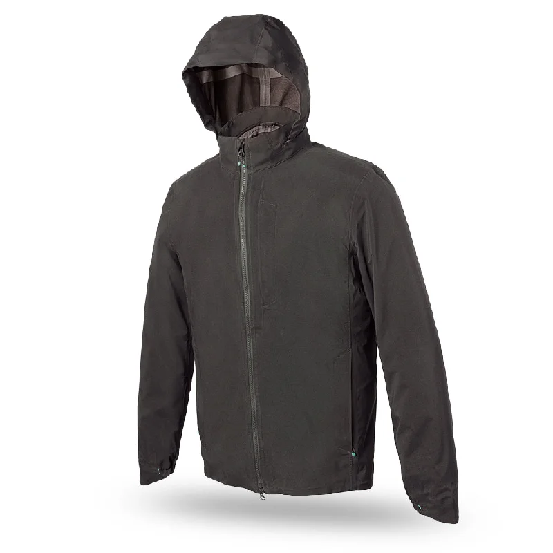 Elements Jacket with Hood in Steel Gray