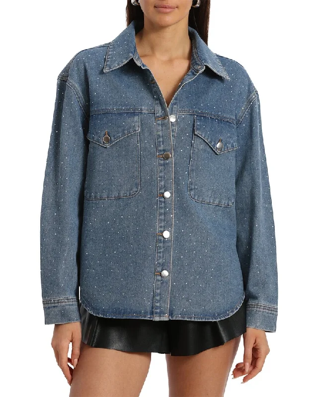 Avec Les Filles Rhinestone Overshirt