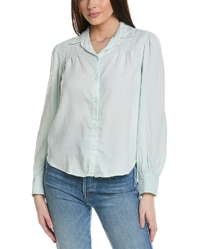 Bella Dahl Pintucked Button-Down Shirt