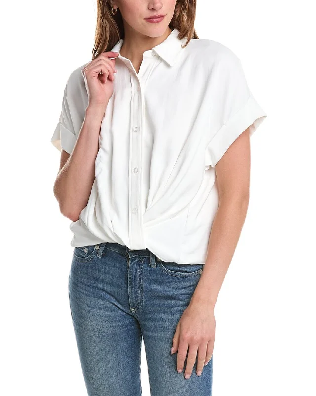 HUDSON Jeans Knotted Button-Down Shirt