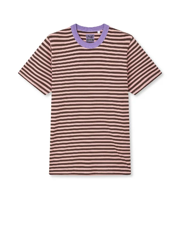 Cotton Jersey Frode Montana Tee, Stripe/Lillac Breeze