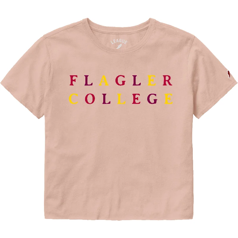 Flagler College Embroidered Clothesline Crop