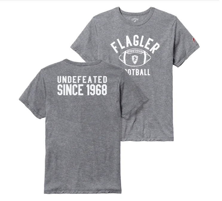 Grey Flagler Football Undefeated T-Shirt