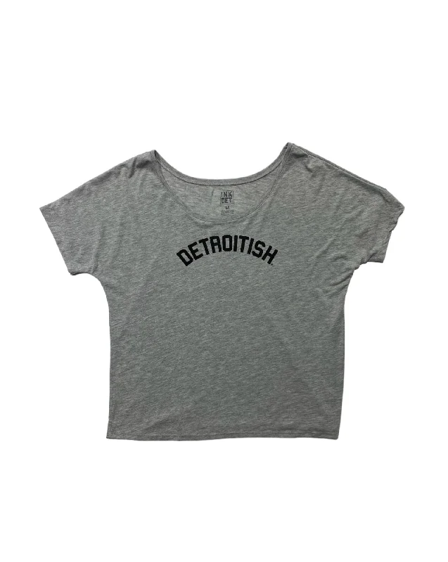 Ink Detroit Detroitish Slouchy T-Shirt - Athletic Grey