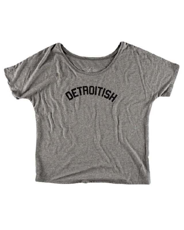 Ink Detroit Detroitish Slouchy T-Shirt - Heather Grey