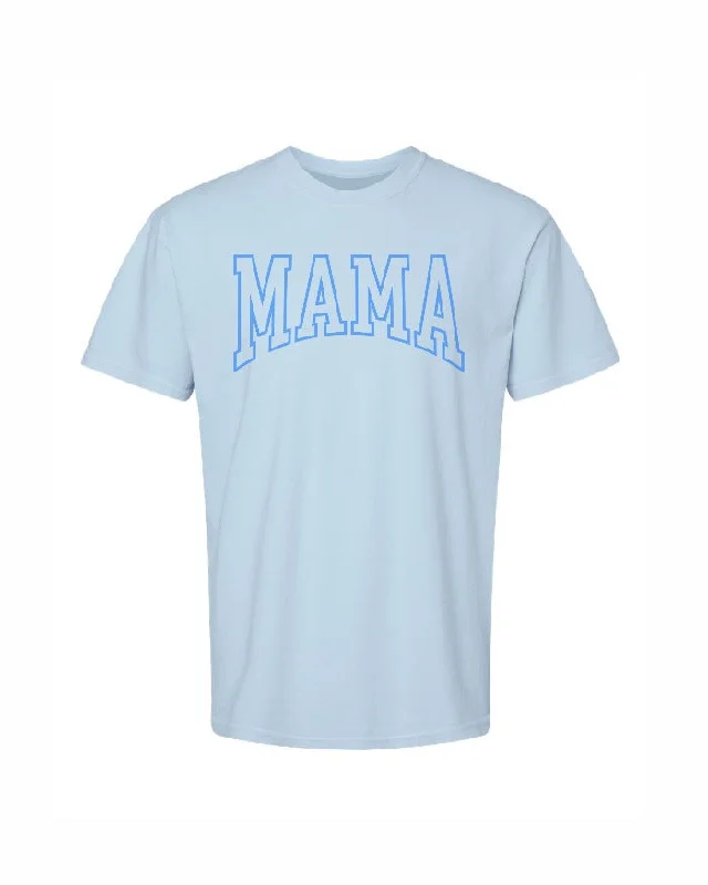 Ink Detroit - Varsity MAMA T-Shirt - Hydrangea