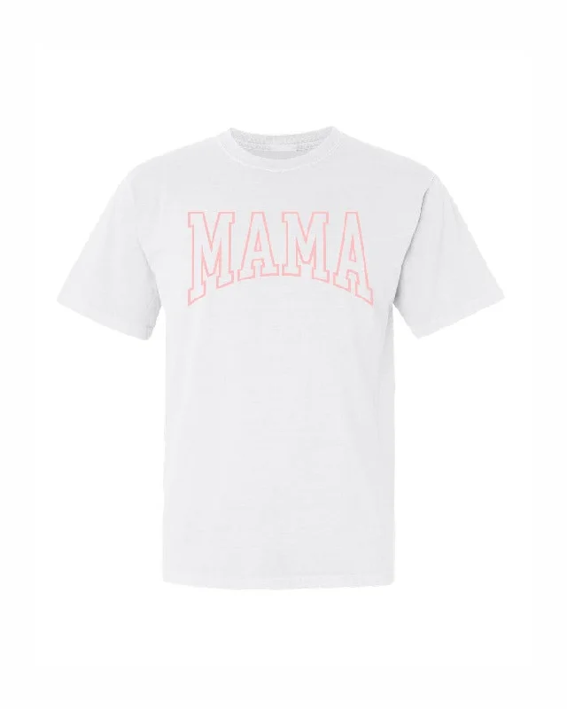 Ink Detroit - Varsity MAMA T-Shirt - White