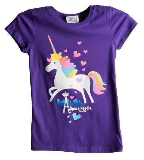 Unicorn Space Needle Youth Tee