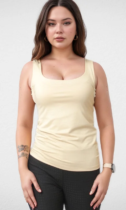 Women Basic Top - NUT (Beige)