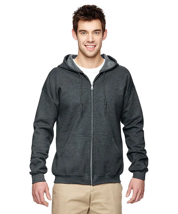 18600 - Gildan Heavy Blend™ Adult Full-Zip Hooded Sweatshirt | Dark Heather