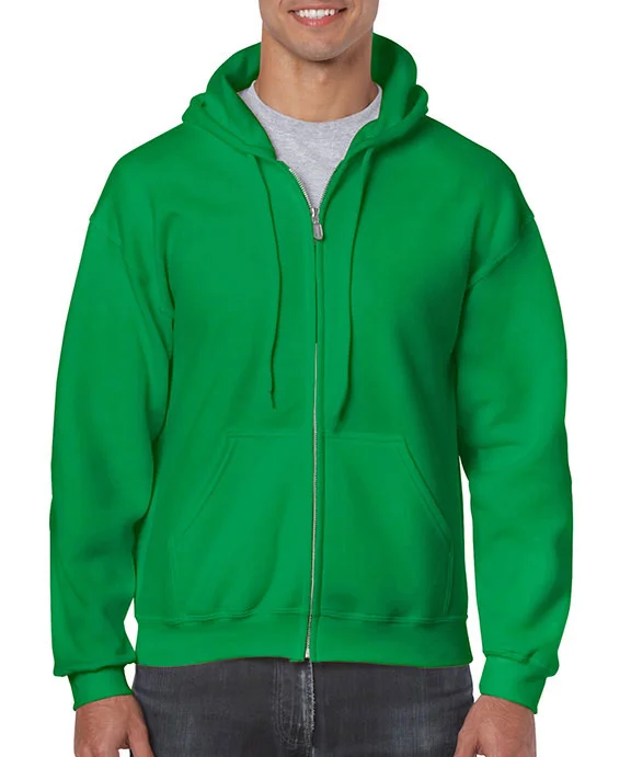 18600 - Gildan Heavy Blend™ Adult Full-Zip Hooded Sweatshirt | Irish Green