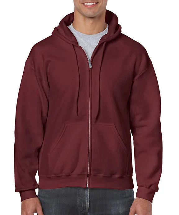 18600 - Gildan Heavy Blend™ Adult Full-Zip Hooded Sweatshirt | Maroon