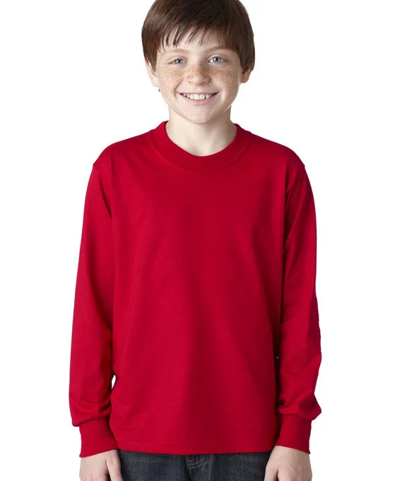 29BL - Jerzees Youth 5.6 oz. DRI-POWER® ACTIVE Long-Sleeve T-Shirt | True Red