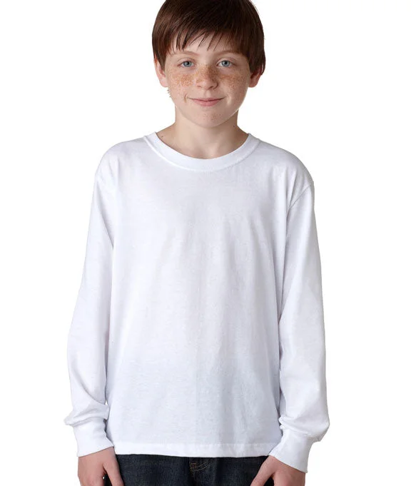 29BL - Jerzees Youth 5.6 oz. DRI-POWER® ACTIVE Long-Sleeve T-Shirt | White