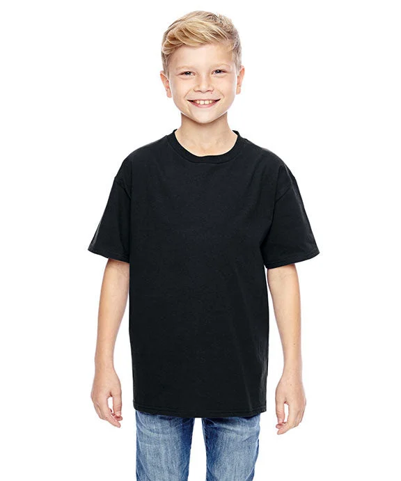 498Y - Hanes Youth Perfect-T T-Shirt | Black