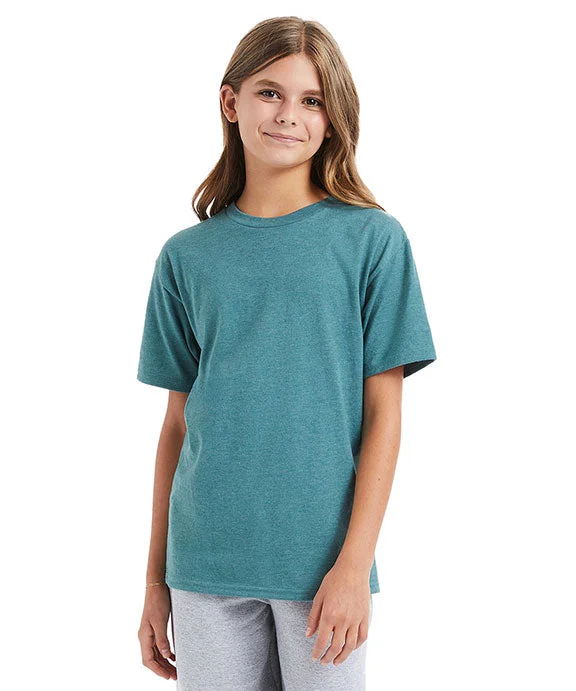 498Y - Hanes Youth Perfect-T T-Shirt | Cactus Heather