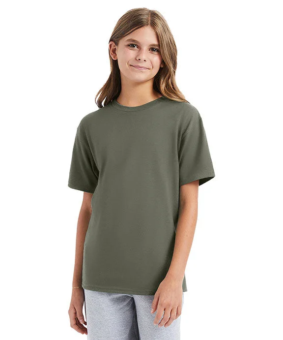 498Y - Hanes Youth Perfect-T T-Shirt | Fatigue Green