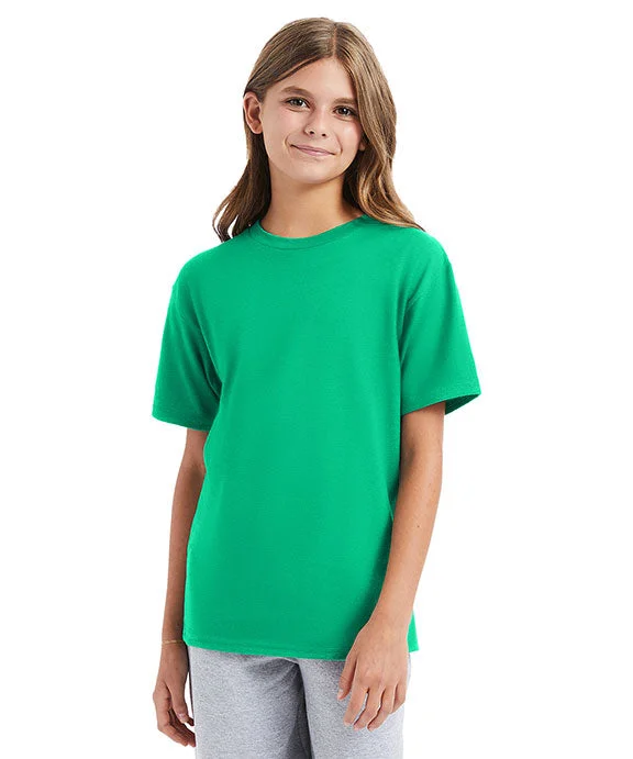 498Y - Hanes Youth Perfect-T T-Shirt | Kelly Green