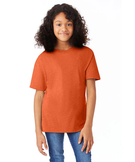 498Y - Hanes Youth Perfect-T T-Shirt | Orange