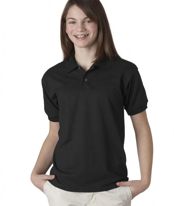 8800B - Gildan DryBlend® Youth Jersey Polo Shirt | Black