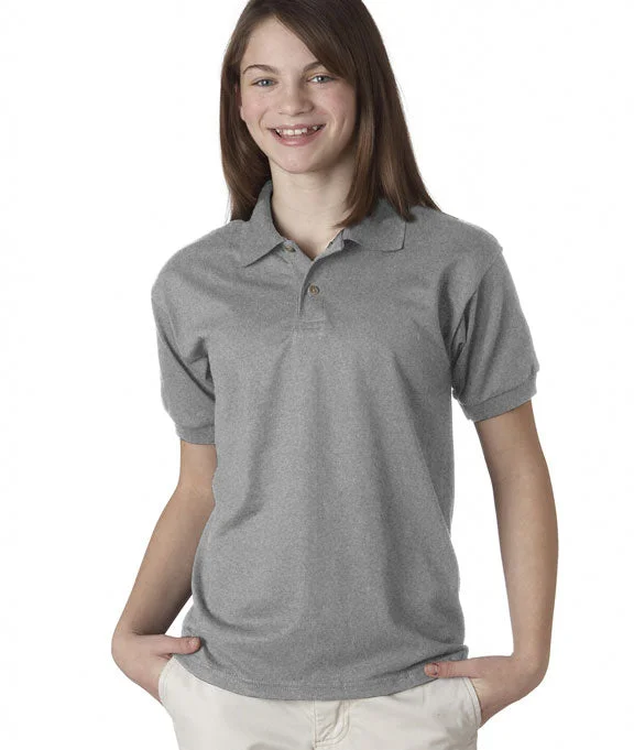 8800B - Gildan DryBlend® Youth Jersey Polo Shirt | Sport Grey