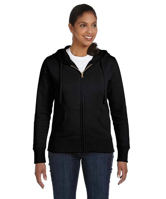 EC4501 - Econscious Ladies Organic/Recycled Full-Zip Hooded Sweatshirt | Black