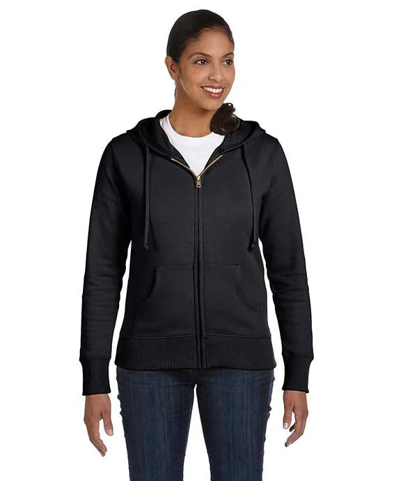 EC4501 - Econscious Ladies Organic/Recycled Full-Zip Hooded Sweatshirt | Charcoal