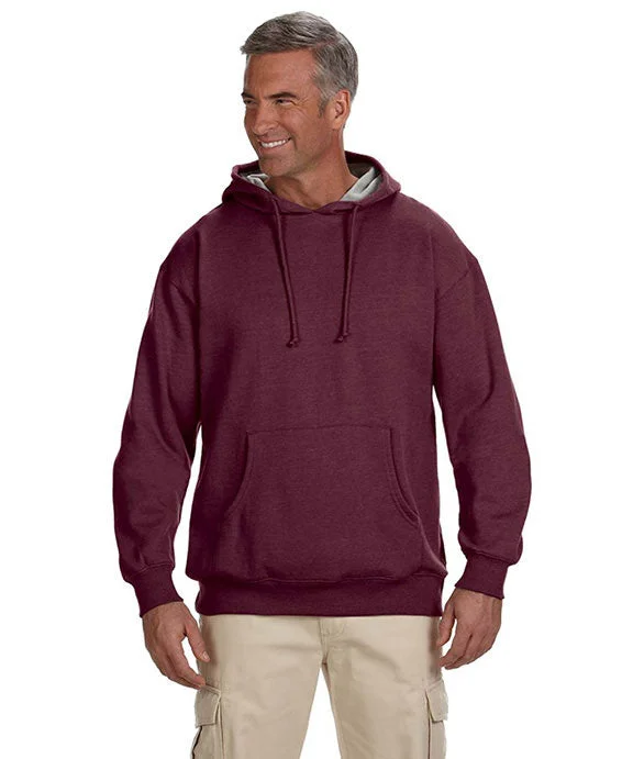 EC5570 - Econscious Adult Organic/Recycled Heathered Fleece Pullover Hooded Sweatshirt | Berry