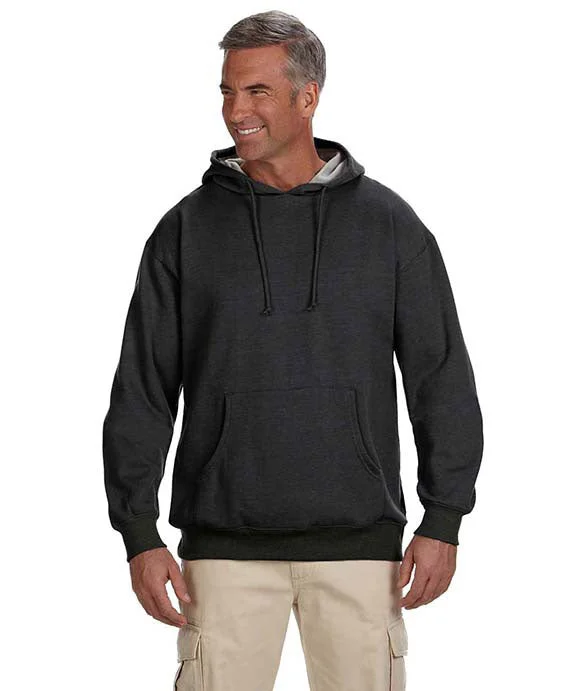 EC5570 - Econscious Adult Organic/Recycled Heathered Fleece Pullover Hooded Sweatshirt | Charcoal